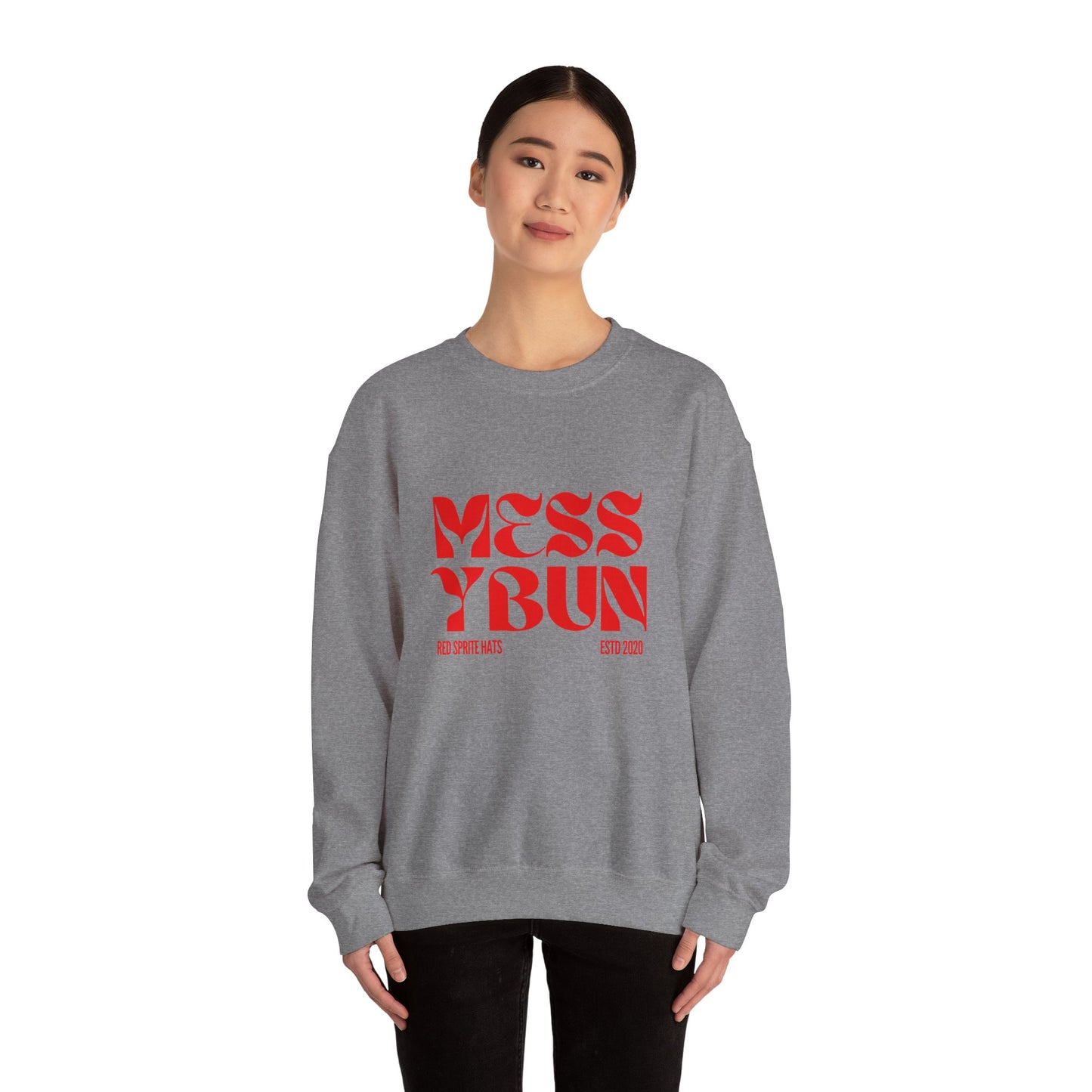 Messy Bun Est Crewneck Sweatshirt