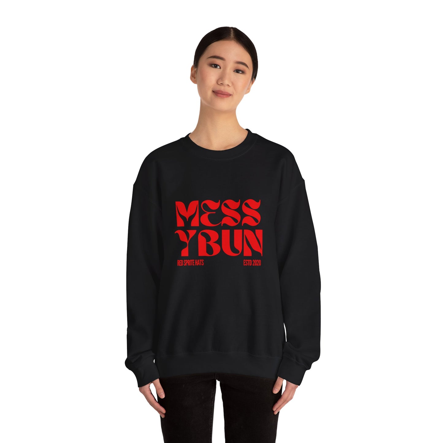 Messy Bun Est Crewneck Sweatshirt