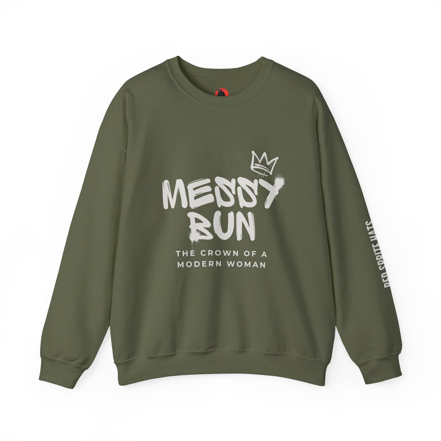 Messy Bun Crown Crewneck Sweatshirt