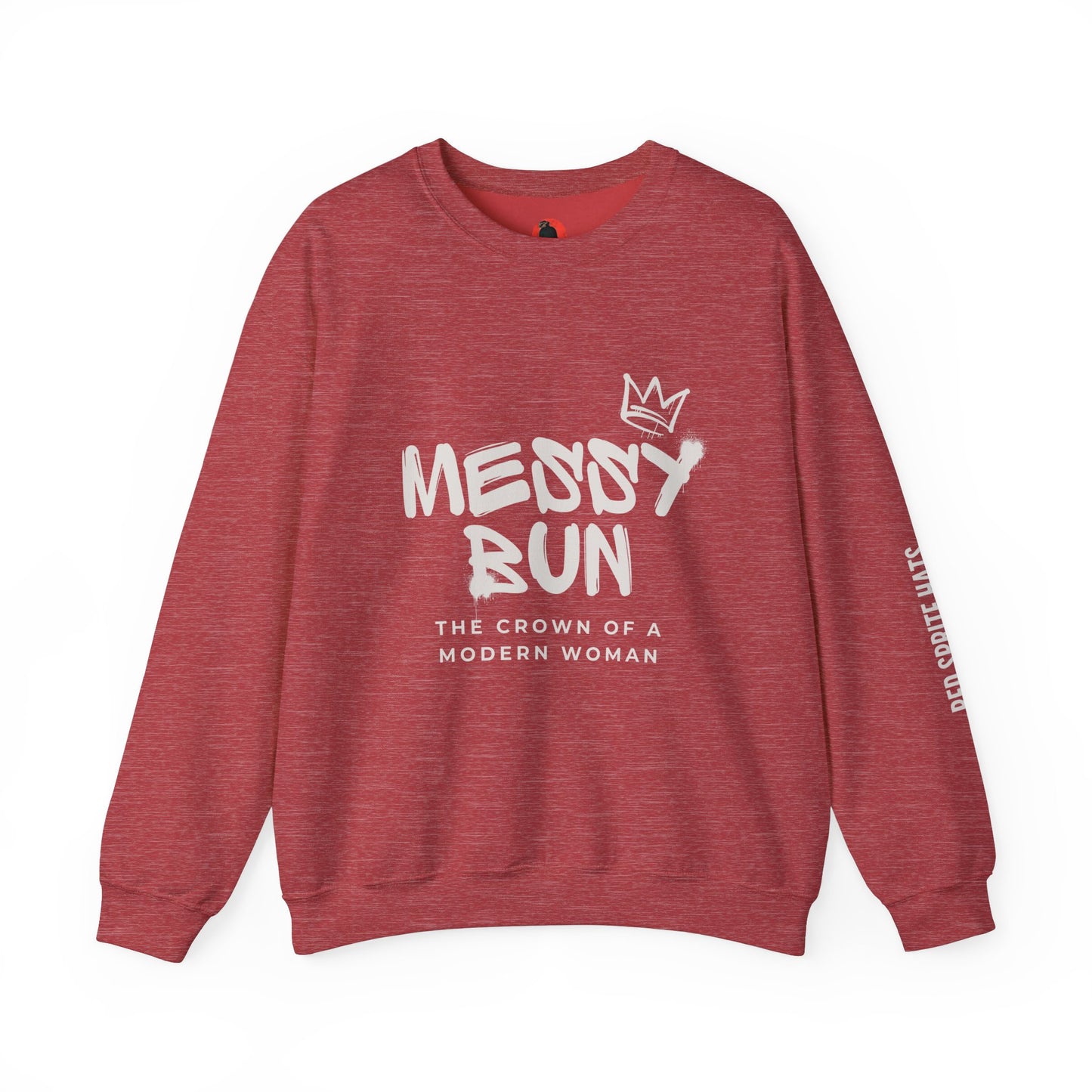Messy Bun Crown Crewneck Sweatshirt