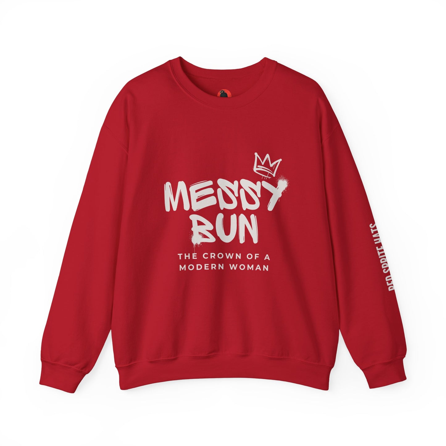 Messy Bun Crown Crewneck Sweatshirt