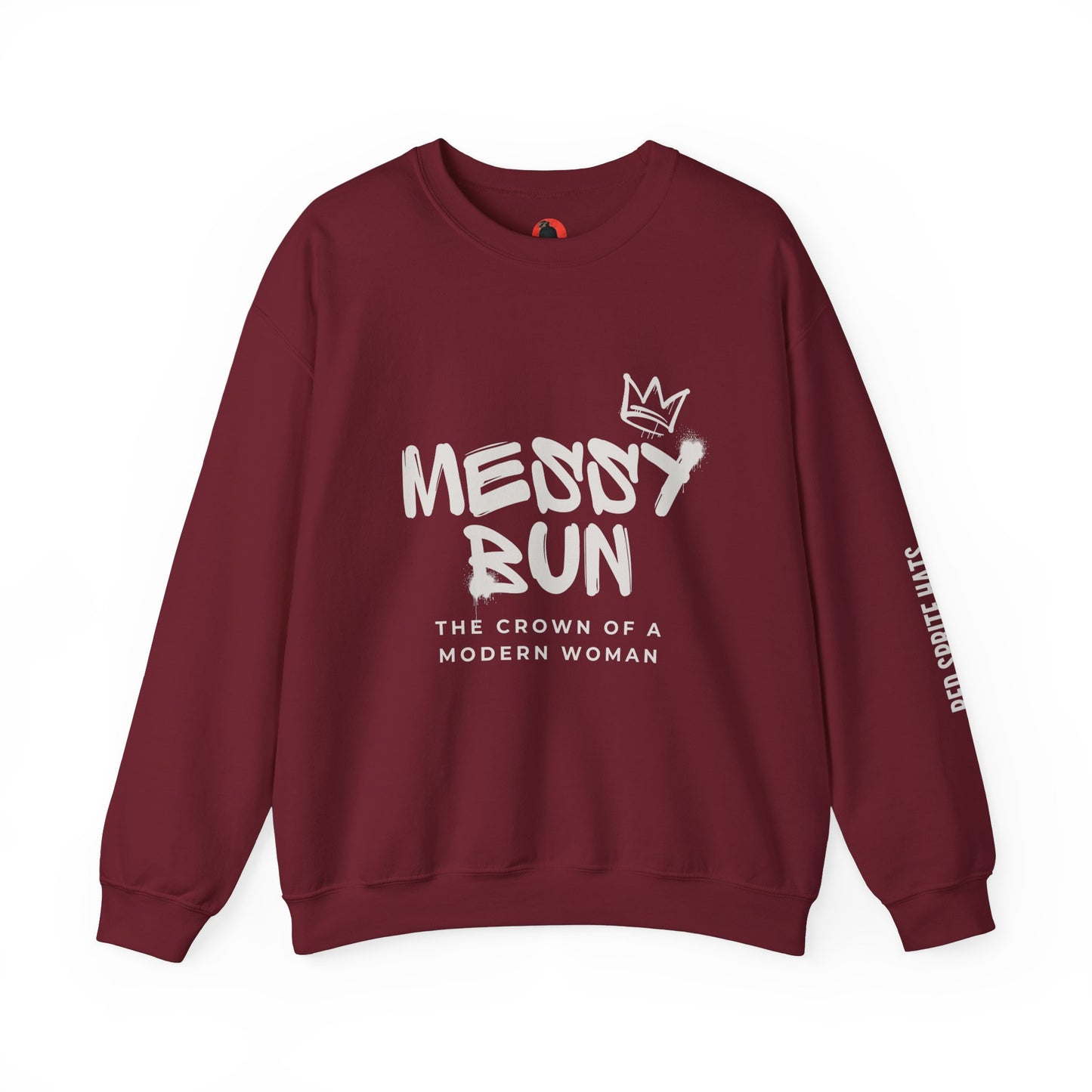 Messy Bun Crown Crewneck Sweatshirt
