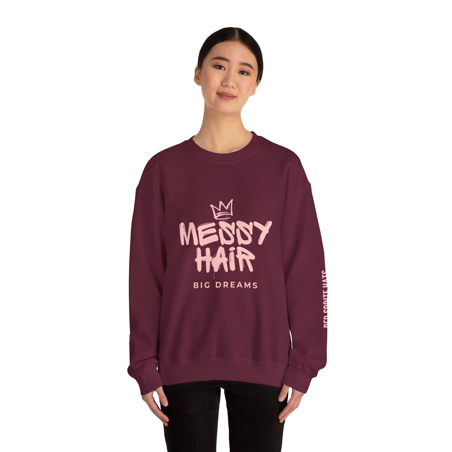 Messy Hair, Big Dreams Crewneck Sweatshirt