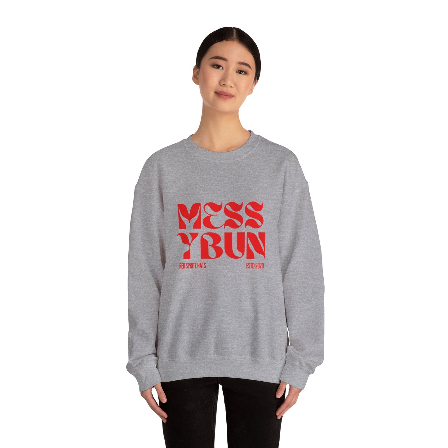 Messy Bun Est Crewneck Sweatshirt