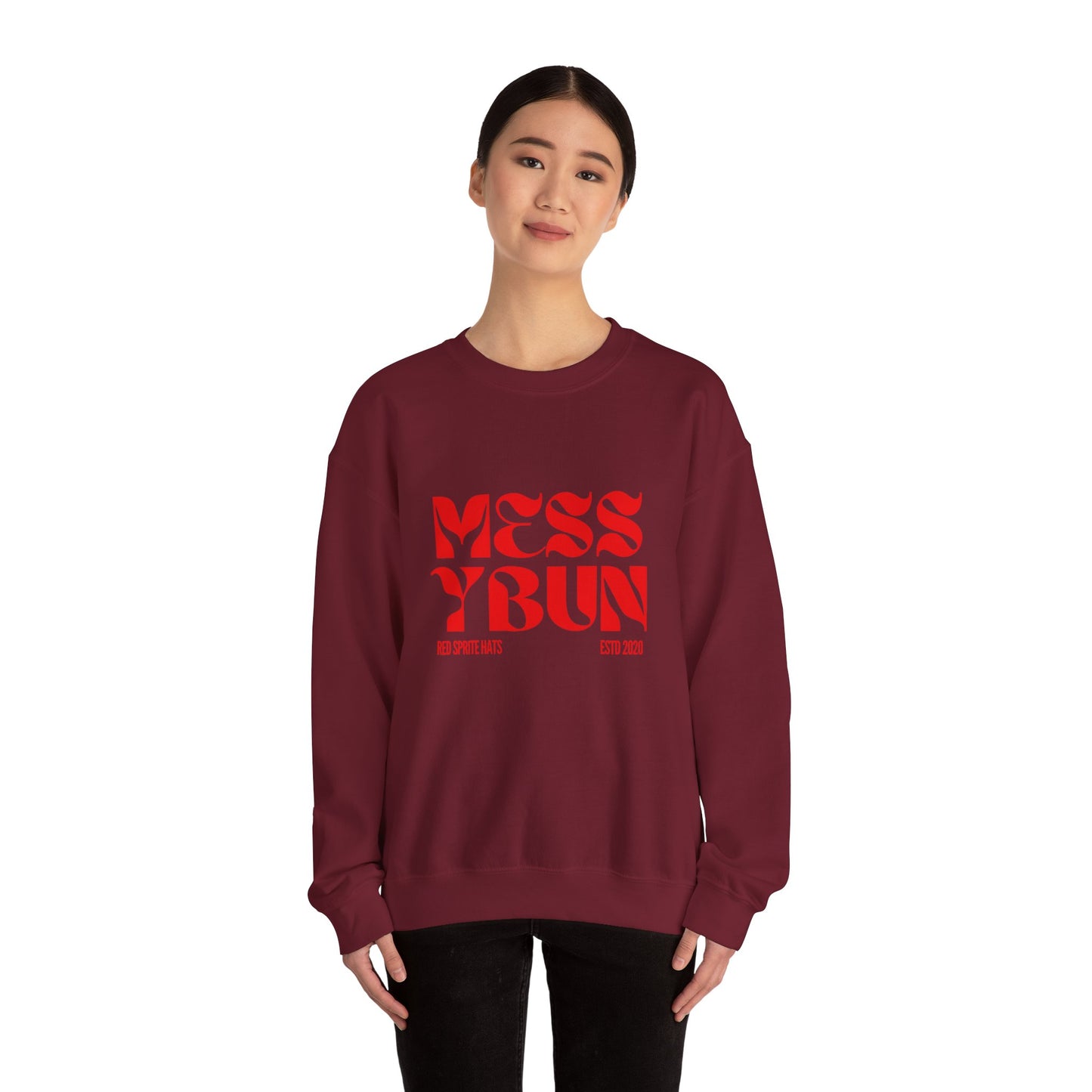 Messy Bun Est Crewneck Sweatshirt