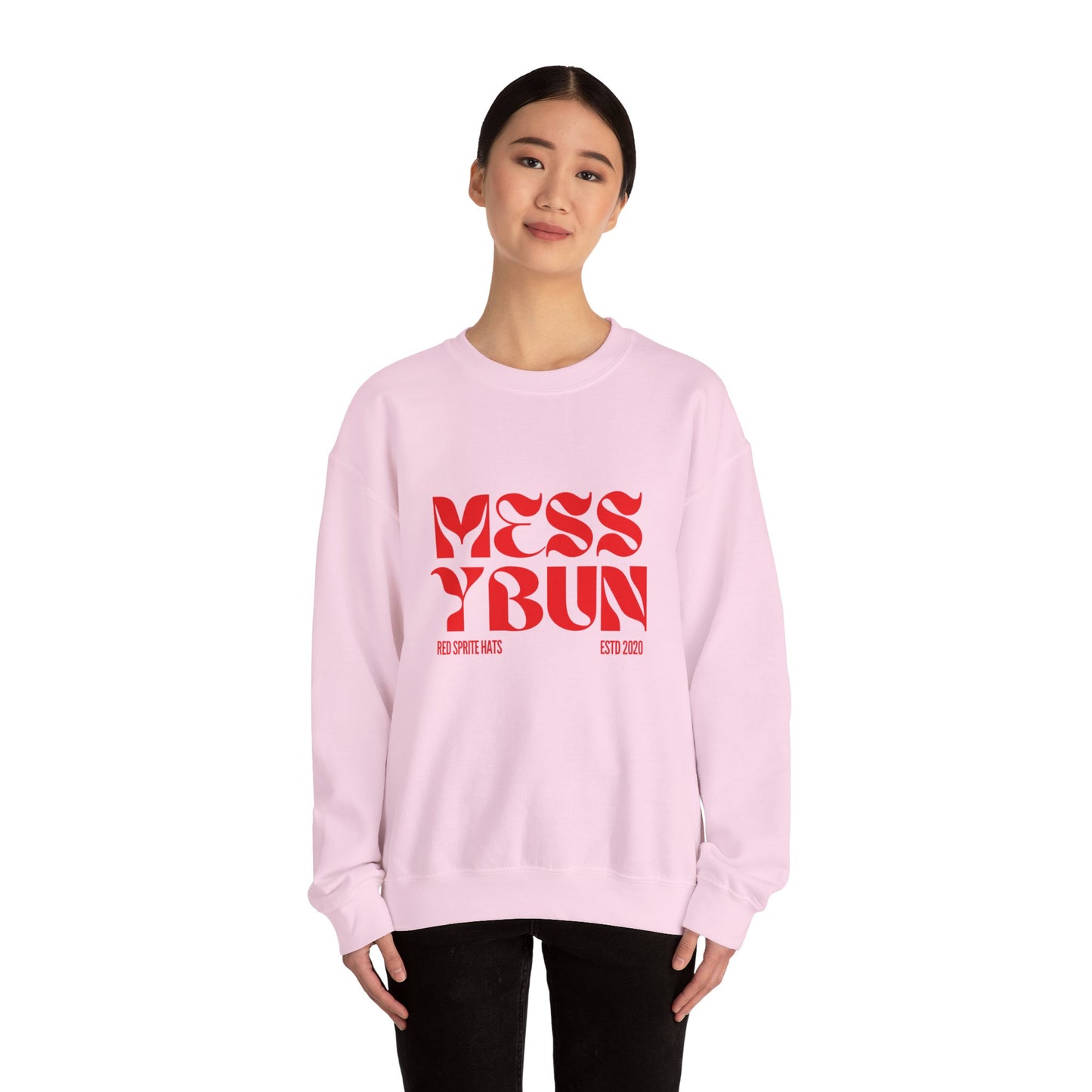Messy Bun Est Crewneck Sweatshirt