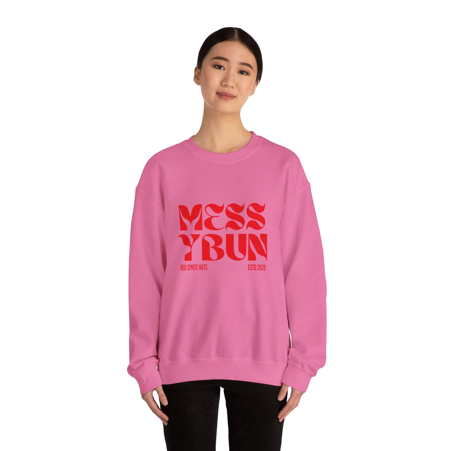 Messy Bun Est Crewneck Sweatshirt