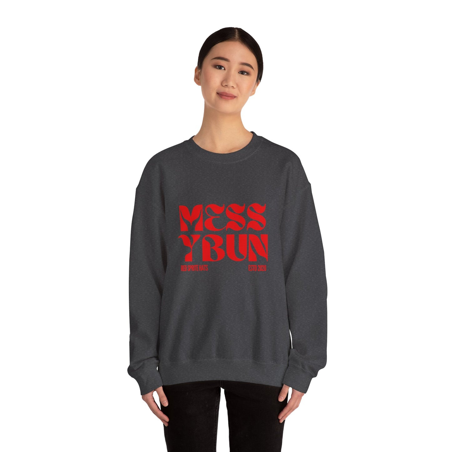 Messy Bun Est Crewneck Sweatshirt