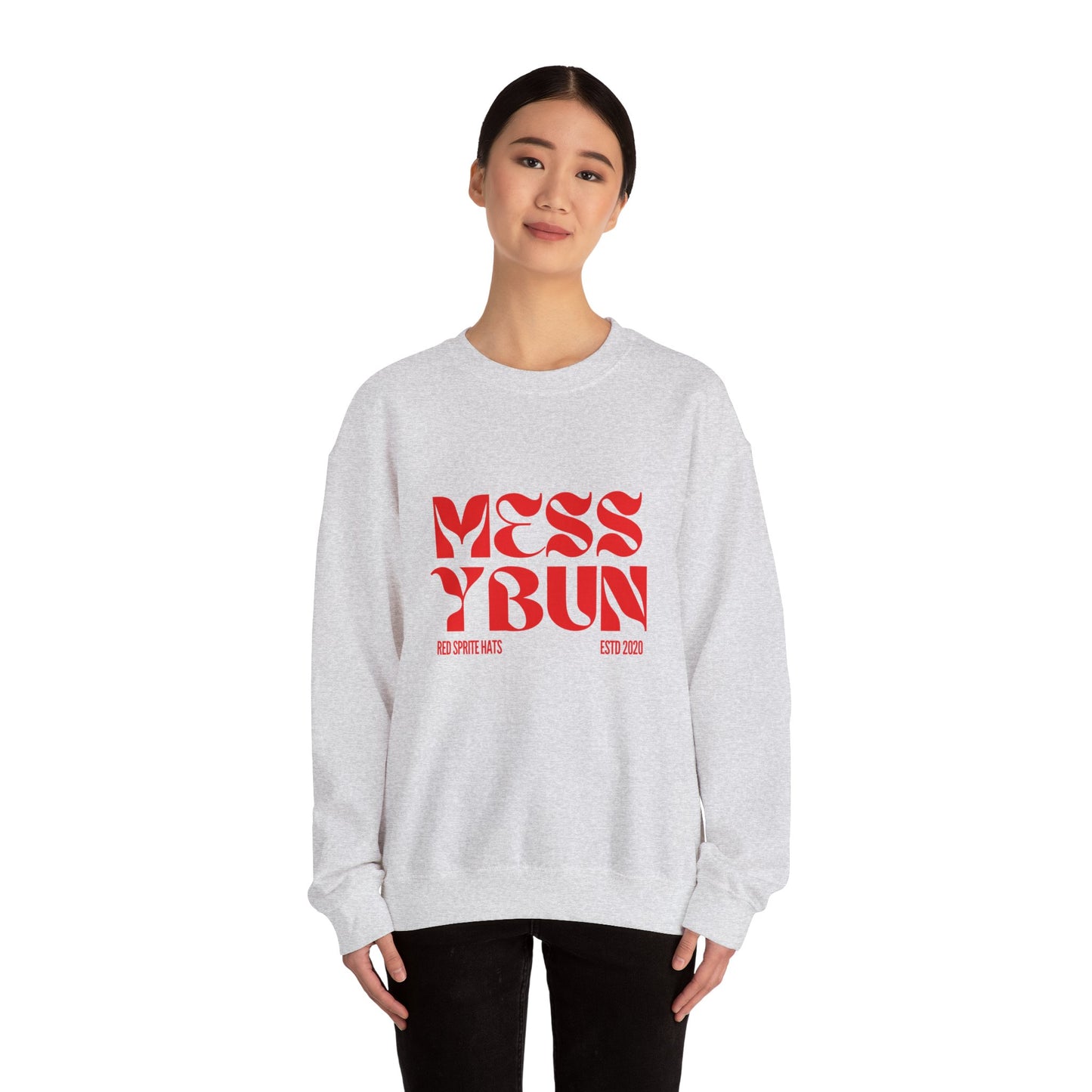 Messy Bun Est Crewneck Sweatshirt