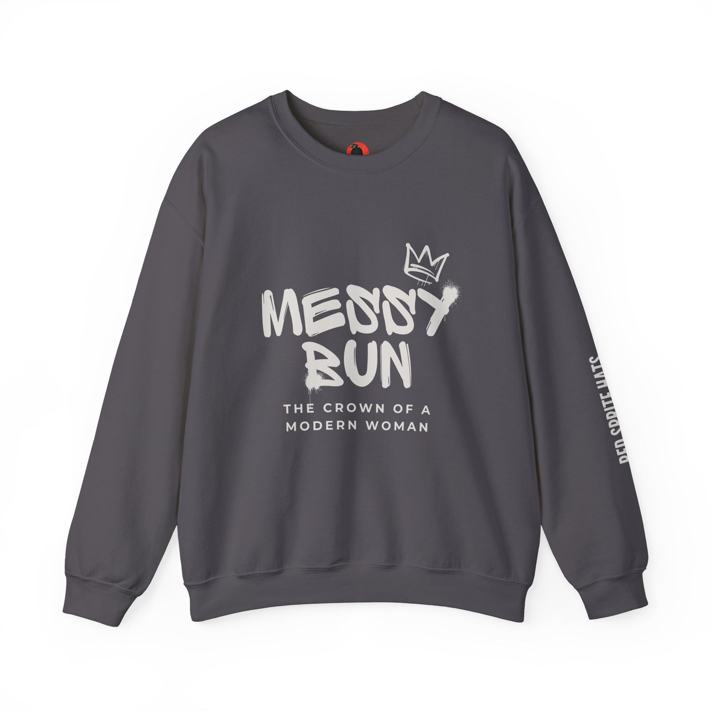 Messy Bun Crown Crewneck Sweatshirt