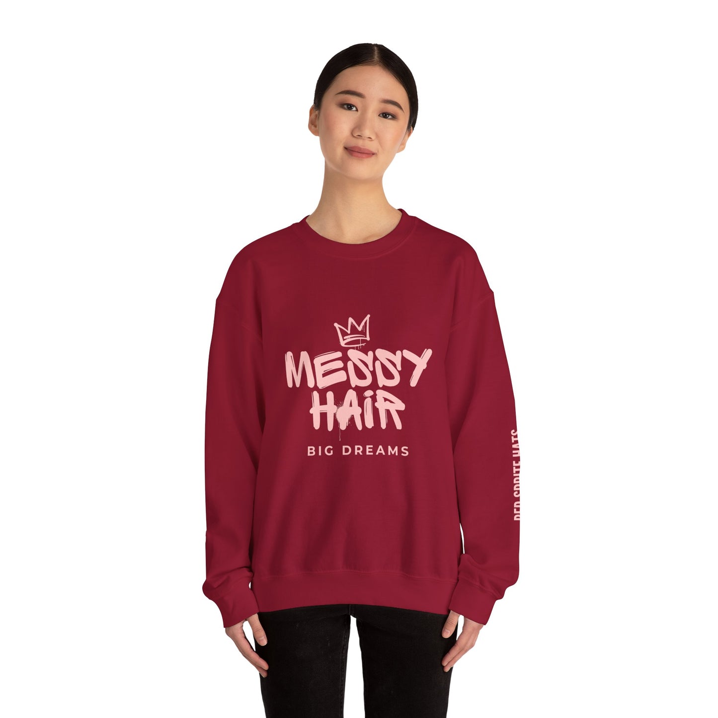 Messy Hair, Big Dreams Crewneck Sweatshirt