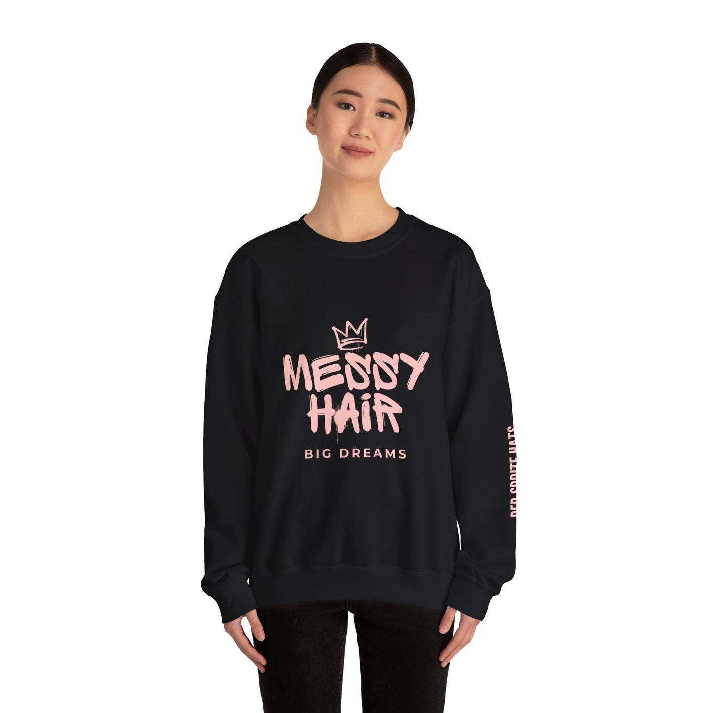 Messy Hair, Big Dreams Crewneck Sweatshirt