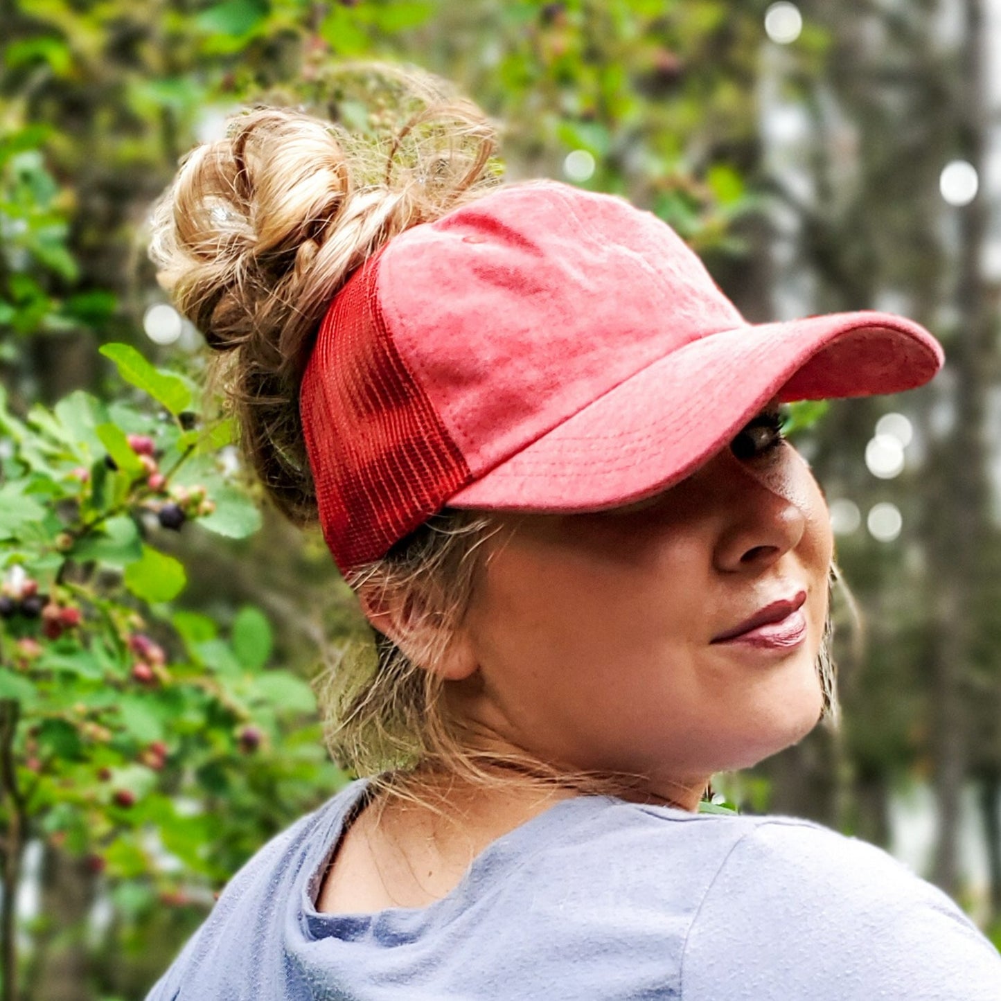 Hidden Messy Bun Baseball Cap