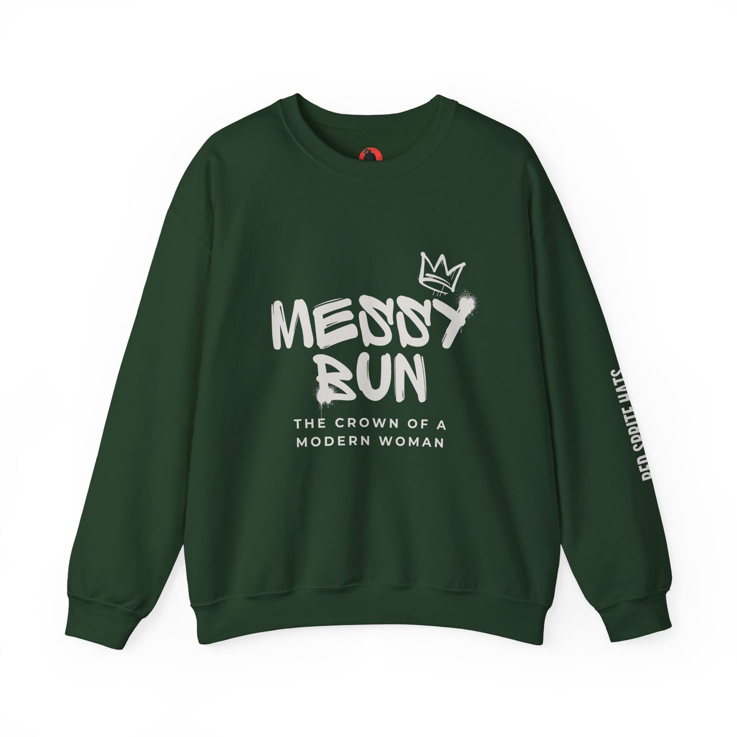 Messy Bun Crown Crewneck Sweatshirt