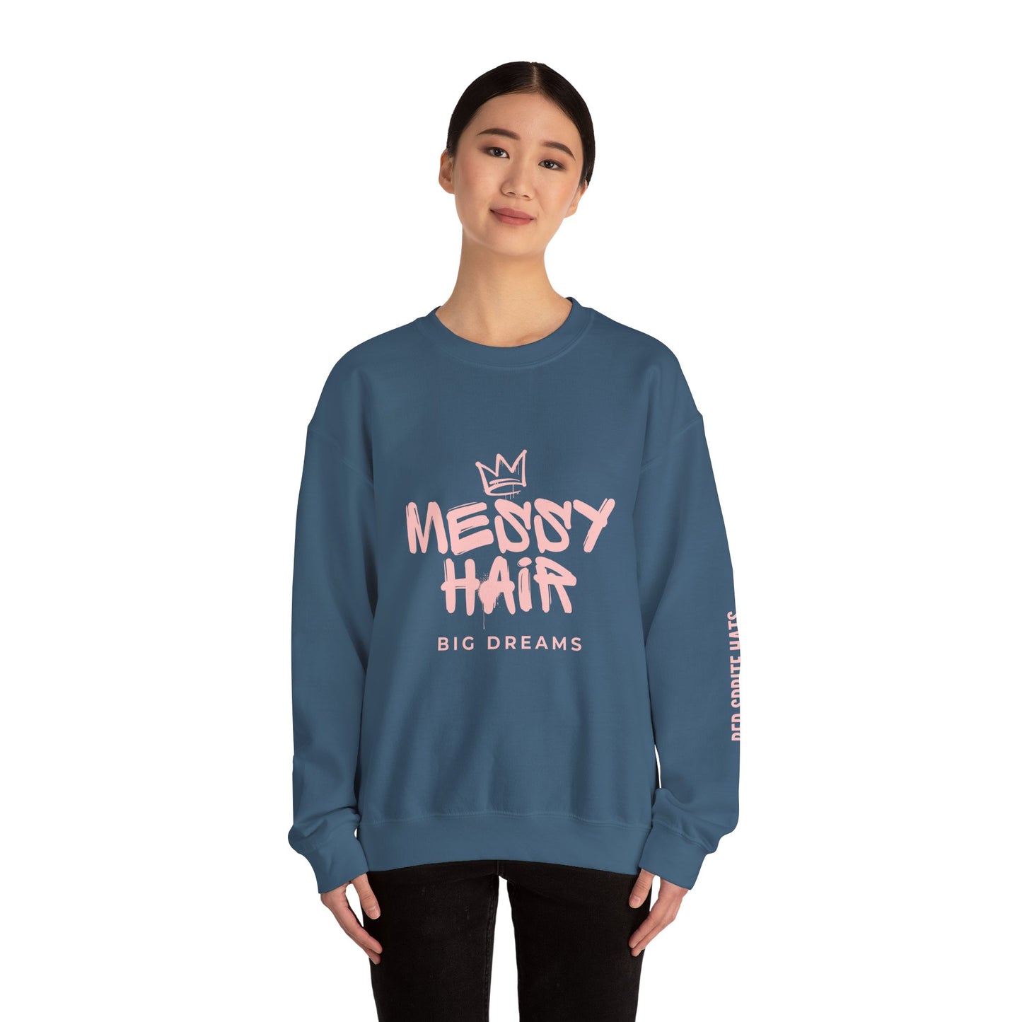 Messy Hair, Big Dreams Crewneck Sweatshirt