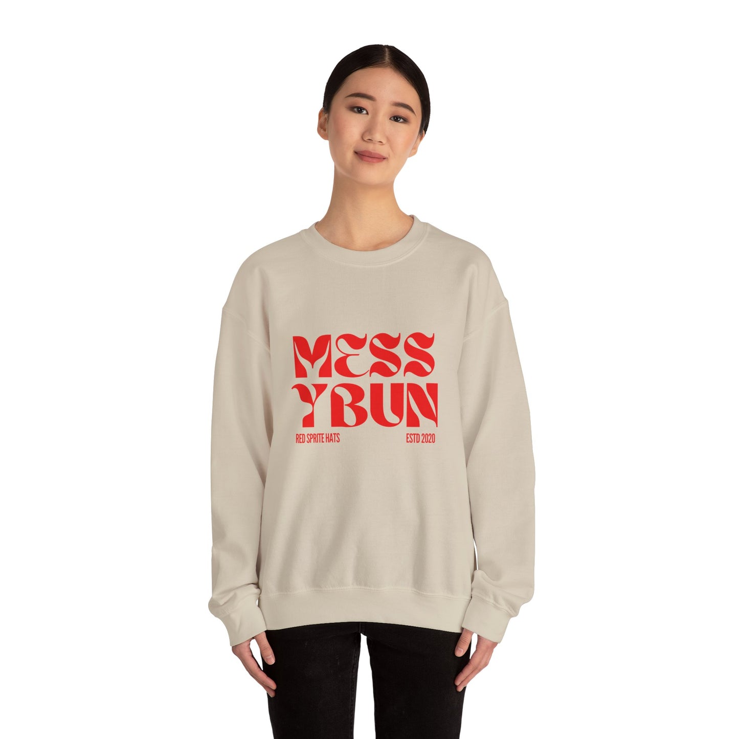 Messy Bun Est Crewneck Sweatshirt