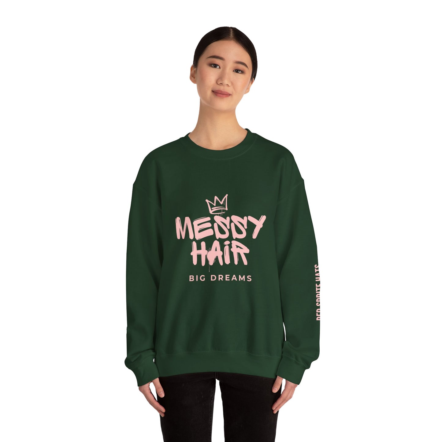 Messy Hair, Big Dreams Crewneck Sweatshirt