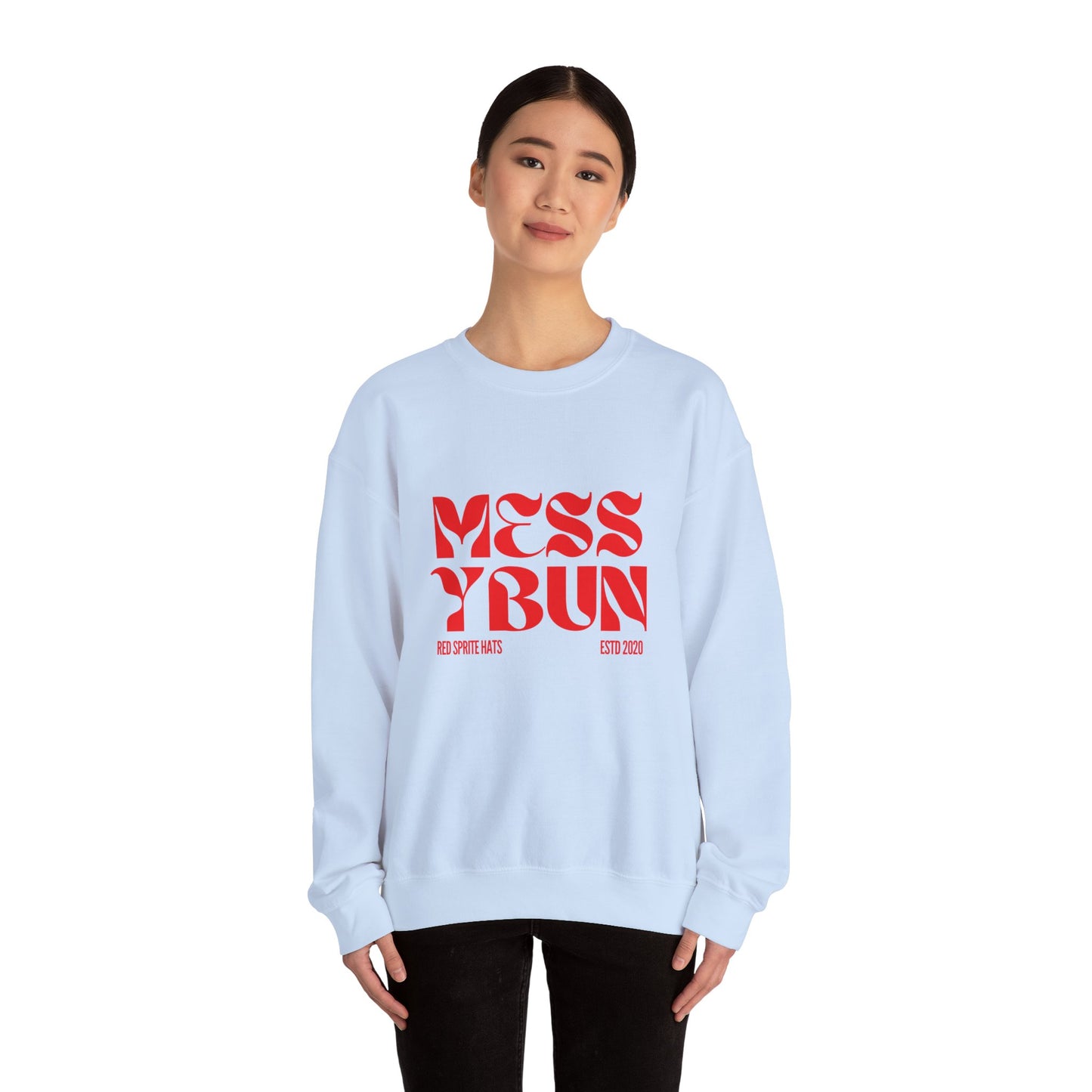 Messy Bun Est Crewneck Sweatshirt