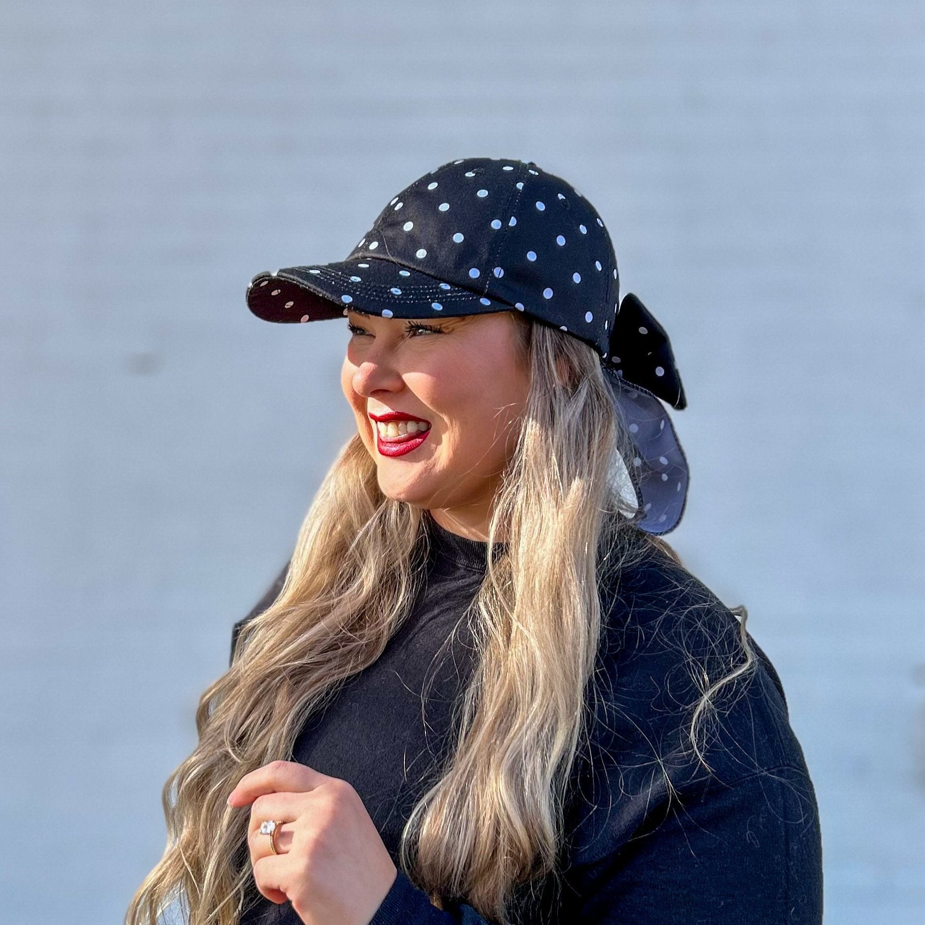 mickey mouse baseball cap, black polka dot hat, red sprite hats, disneyland minnie and mickey baseball hats