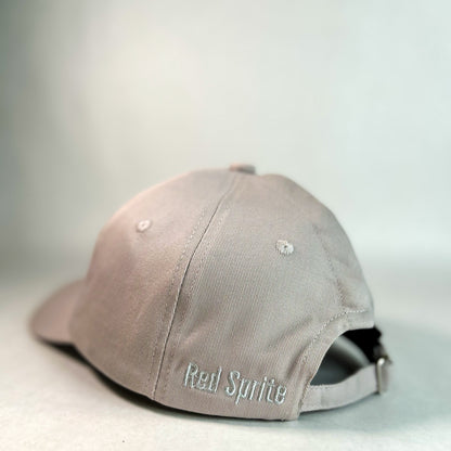 back view of light grey hidden ponytail caps