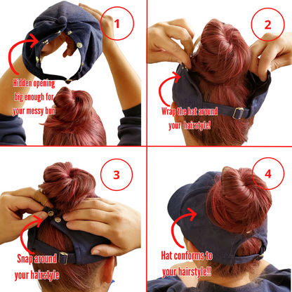 Hidden Messy Bun Baseball Cap 2.0